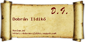 Dobrán Ildikó névjegykártya