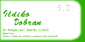 ildiko dobran business card