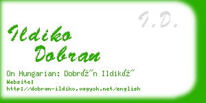 ildiko dobran business card